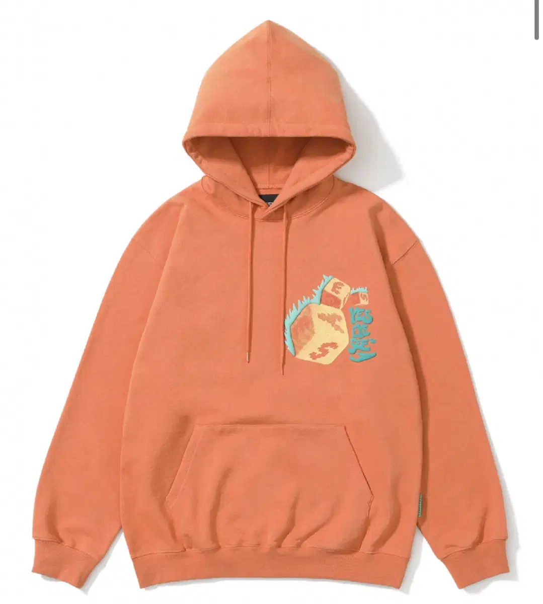 예스아이씨 Y.E.S Dice Hoodie Salmon